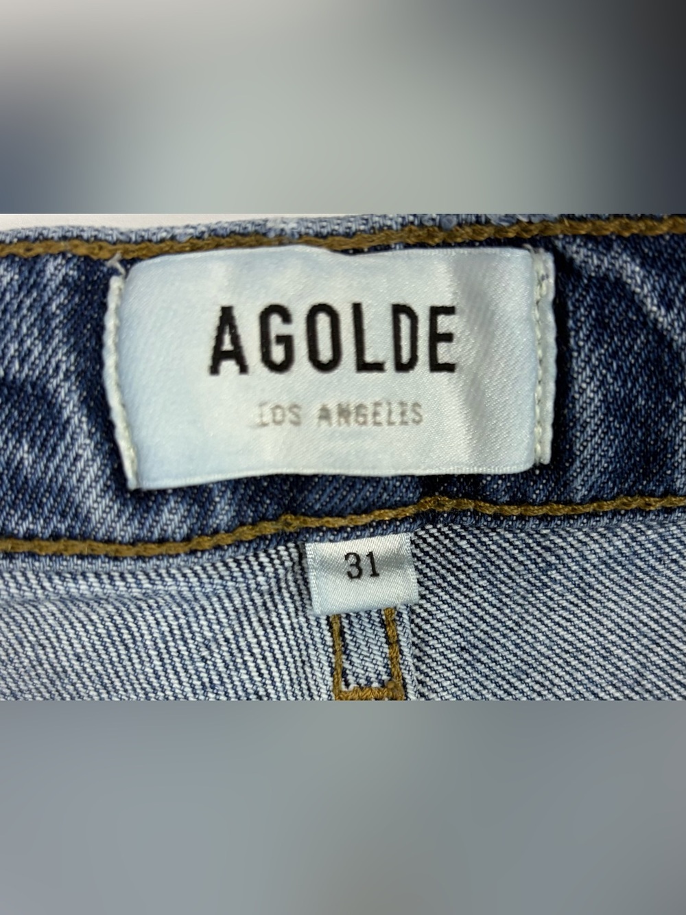 AGOLDE Harper Crop Jeans Size 31 High Rise Wide Leg Crop Medium Wash Denim - Picture 4 of 12